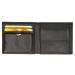 Leather Design Billfold met Toolset Zwart