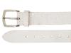Timbelt Leren Riem 4 cm Crack Wit
