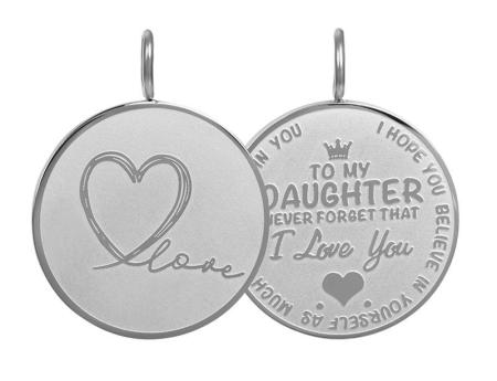iXXXi Charm Pendant Daughter Love Big Zilver