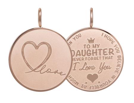 iXXXi Charm Pendant Daughter Love Big Rosé