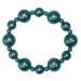 Parel Armband Donker Turquoise