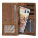 Hide en Stitches Overslag Portemonnee RFID Idaho Bruin