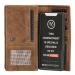 Hide en Stitches Overslag Portemonnee RFID Idaho Bruin