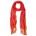 Langwerpige Sjaal met Franjes Rood/Oranje
