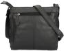 Leather Design Vierkante Schoudertas Nappa Zwart