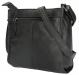 Leather Design Vierkante Schoudertas Nappa Zwart