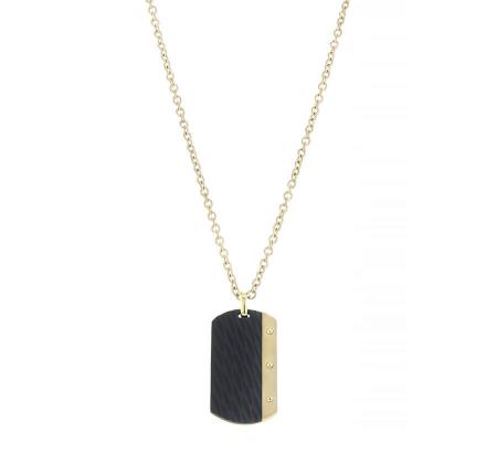 AZE Jewels Ketting Necklace Dogtag Dore