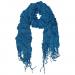 Langwerpige Sjaal met Franjes Dancing Blauw