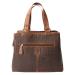 Leather Design Handtas/Schoudertas Croco Hunter Bruin