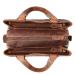 Leather Design Handtas/Schoudertas Croco Hunter Bruin