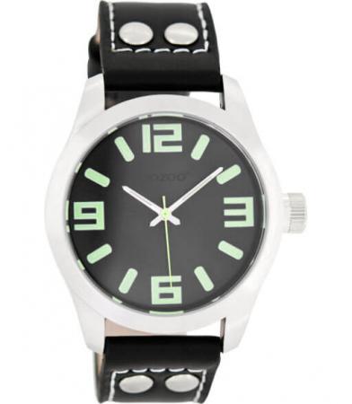 OOZOO JR Horloge Zwart/Groen | JR269