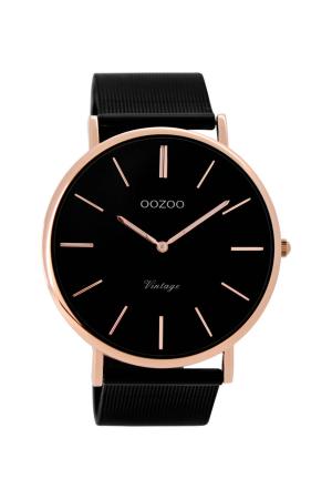 OOZOO Timepieces Horloge Vintage Zwart | C8868