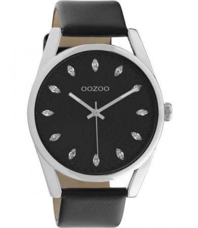 OOZOO Timepieces Horloge Zwart/Zilver | C10818