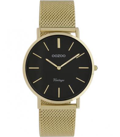 OOZOO Timepieces Horloge Vintage Goud/Zwart | C9914