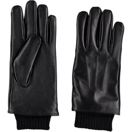 Sarlini Leren Heren Handschoenen Zwart