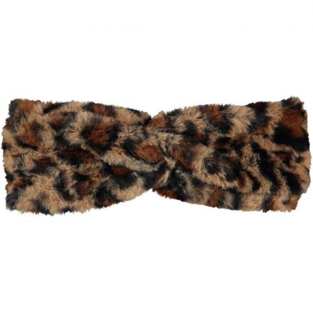 Sarlini Fluffy Teddy Haarband Leopard