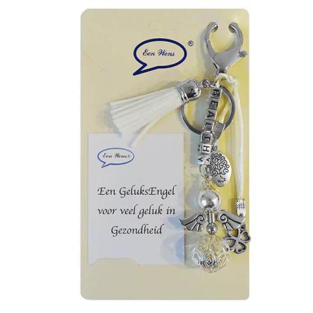 Een Geluksengel voor Veel Geluk in Gezondheid Wit