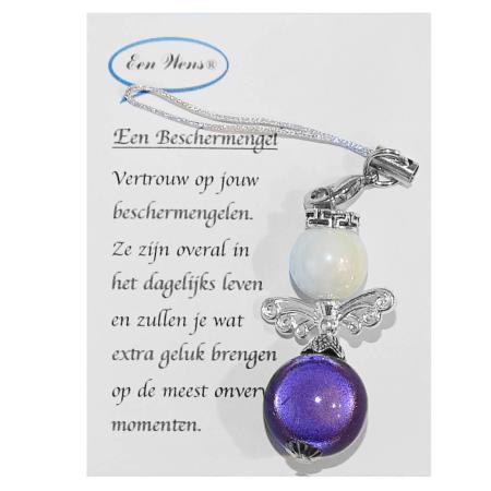 Kleine Beschermengel Parel/Paars