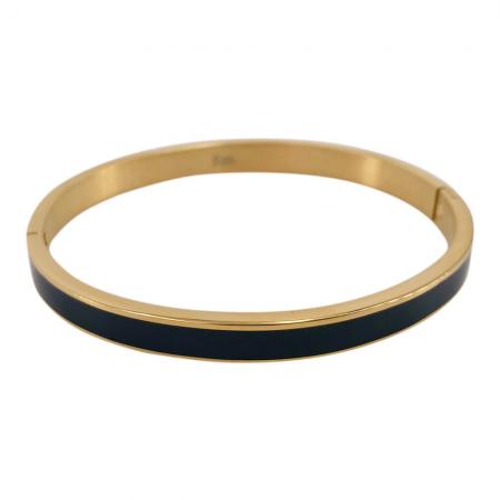 Kalli Bangle Armband Zwart / Goud