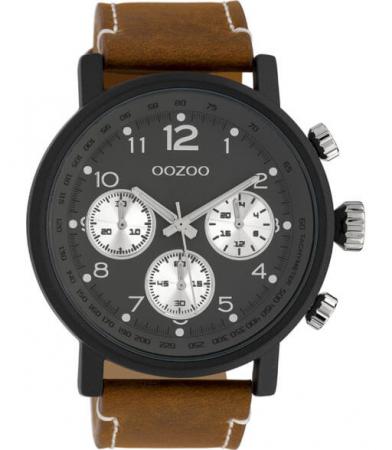 OOZOO Timepieces Horloge Mid Bruin/Zwart | C10062