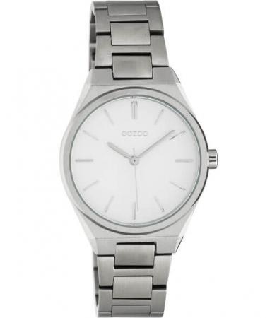 OOZOO Timepieces Horloge Zilver/Wit | C10525