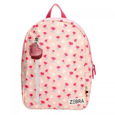 Zebra Trends Girls Rugzak M Pink Flower