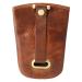 Leather Design Klok Sleuteletui met Ritsvakje Hunter Bruin