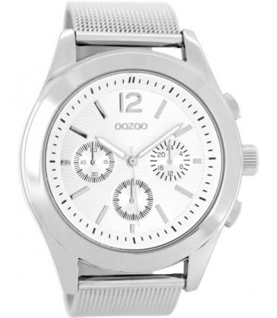 OOZOO Timepieces Horloge Shiny Silver | C2355