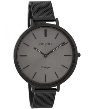 OOZOO Timepieces Horloge Vintage Zwart/Donker Grijs | C9394