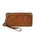 Bear Design Zip Around Portemonnee / Clutch Isa Cognac