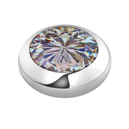 Melano Vivid Basic CZ Steentje AB Zilver | 7 mm