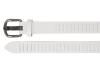 Timbelt Leren Gleufjes Riem 3 cm Wit
