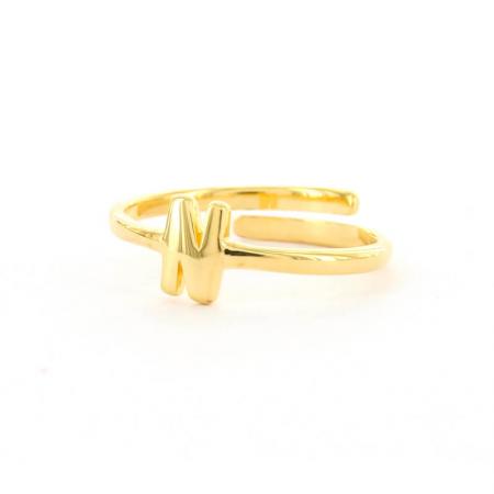 Imotionals Ring Letter N Goud