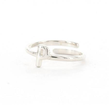 Imotionals Ring Letter P Zilver