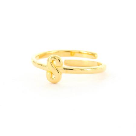 Imotionals Ring Letter S Goud
