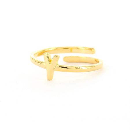 Imotionals Ring Letter Y Goud