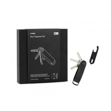 Orbitkey 2.0 Actice Key Holder Black Inclusief Multi-Tool Black Gift Set