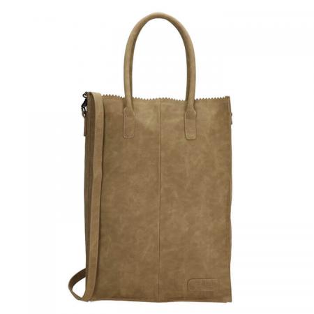 Zebra Trends Shopper Natural Bag Rosa XL Olijf
