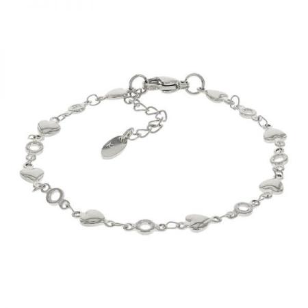 Kalli Enkelbandje Hearts Zilver