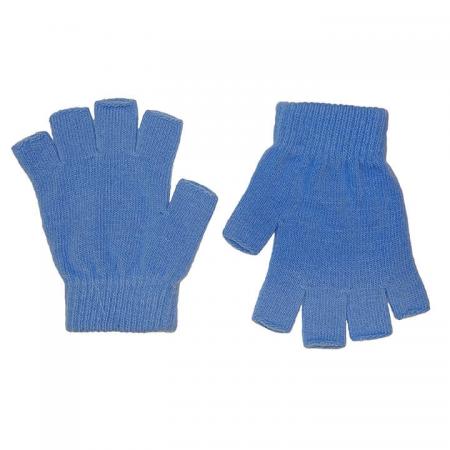 Licht Blauwe Vingerloze Handschoenen