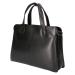 Leather Design Handtas/Schoudertas Nappa Zwart