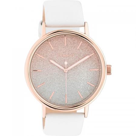 OOZOO Timepieces Horloge Wit/Rose | C10935