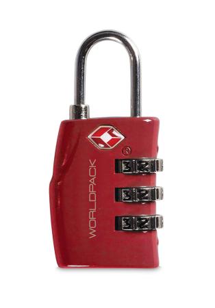 Worldpack TSA Cijferslot Rood