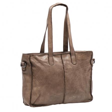 Daniel Ray Leather Handtas/Schoudertas Vallejo Taupe