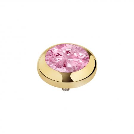 Melano Vivid Season CZ steentje Blossom Pink Goud