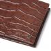 dR Amsterdam Croco Billfold L RFID Chestnut