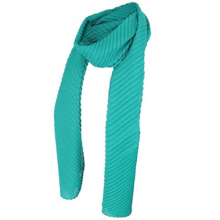 Sarlini Langwerpige Plisse Sjaal Emerald