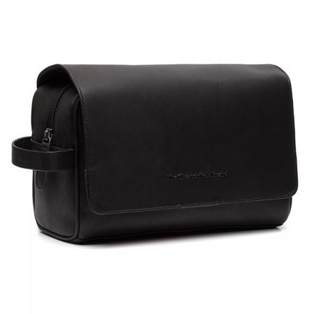 Chesterfield Leren Toilettas Venezia Zwart