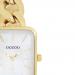 OOZOO Horloge met Schakelarmband Goud/Wit | C11132