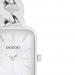 OOZOO Horloge met Schakelarmband Zilver/Wit | C11130